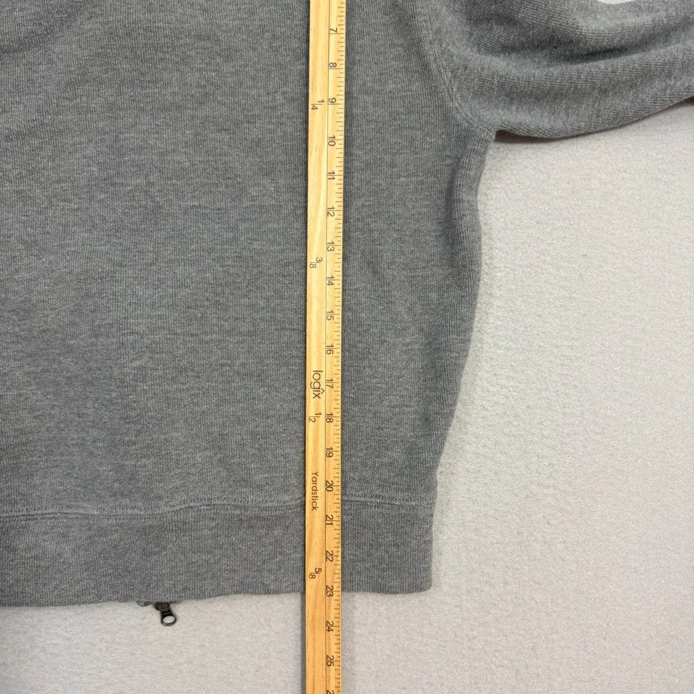 Polo Ralph Lauren Hoodie Mens Small Gray Full Zip Pony Logo Cotton Sweatshirt